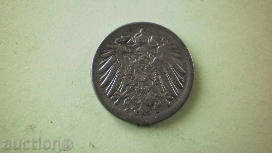 Монета  5  ПФЕНИГА 1919A  ГЕРМАНИЯ с цена € 1.53 | 2.99 лв.