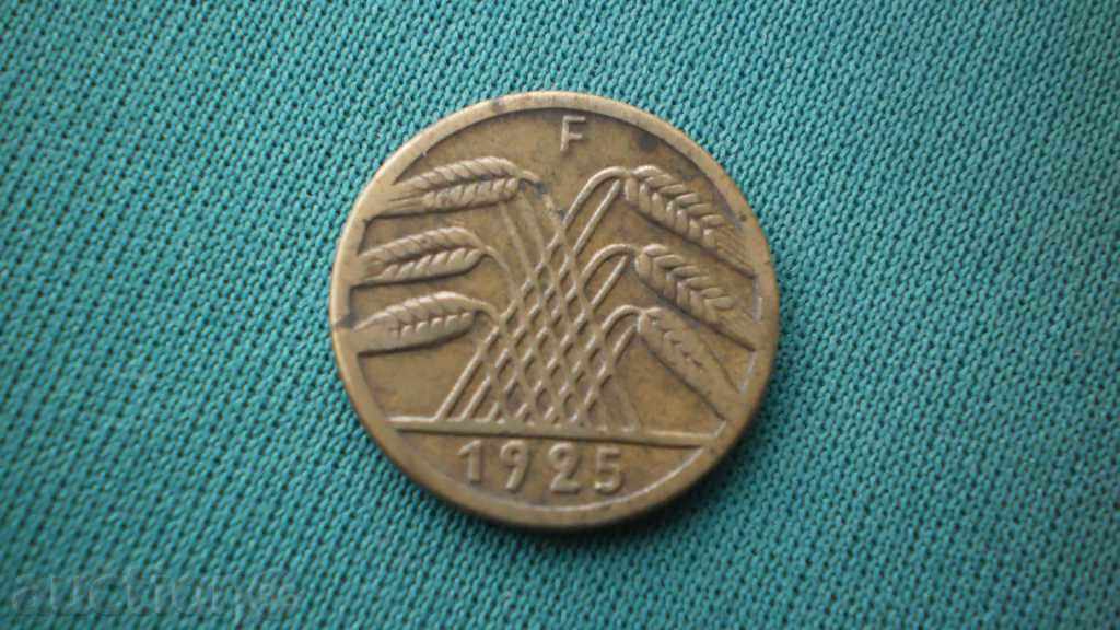 Germany - Weimar Republic 5 reichspfennig 1925F ГЕРМАНИЯ с цена € 4.09 | 8.00 лв. Germany - Weimar Republic 5 reichspfennig 1925F ГЕРМАНИЯ с цена € 4.09 | 8.00 лв.