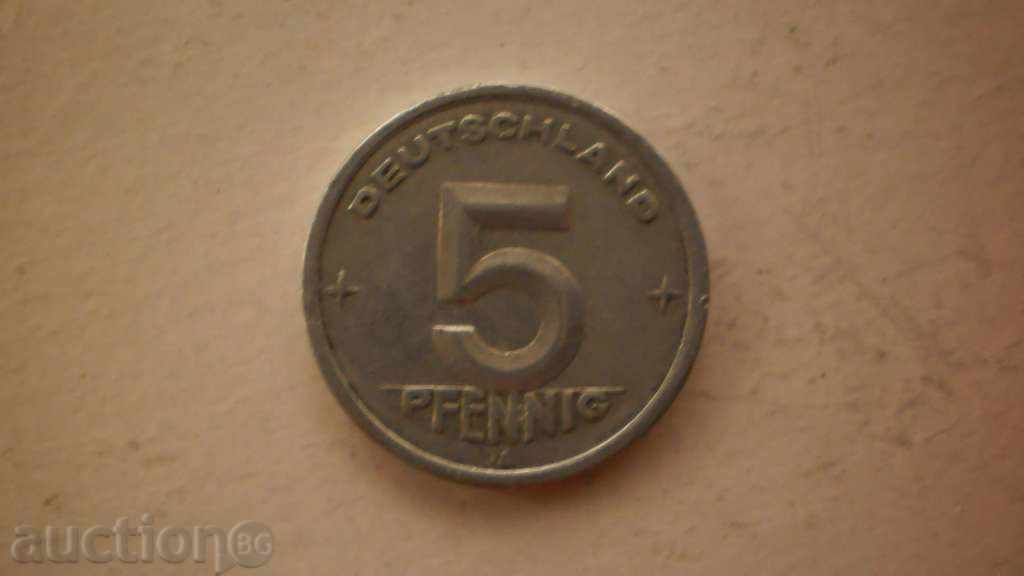 5 pfennig 1948 A Germany DEUTSCHLAND