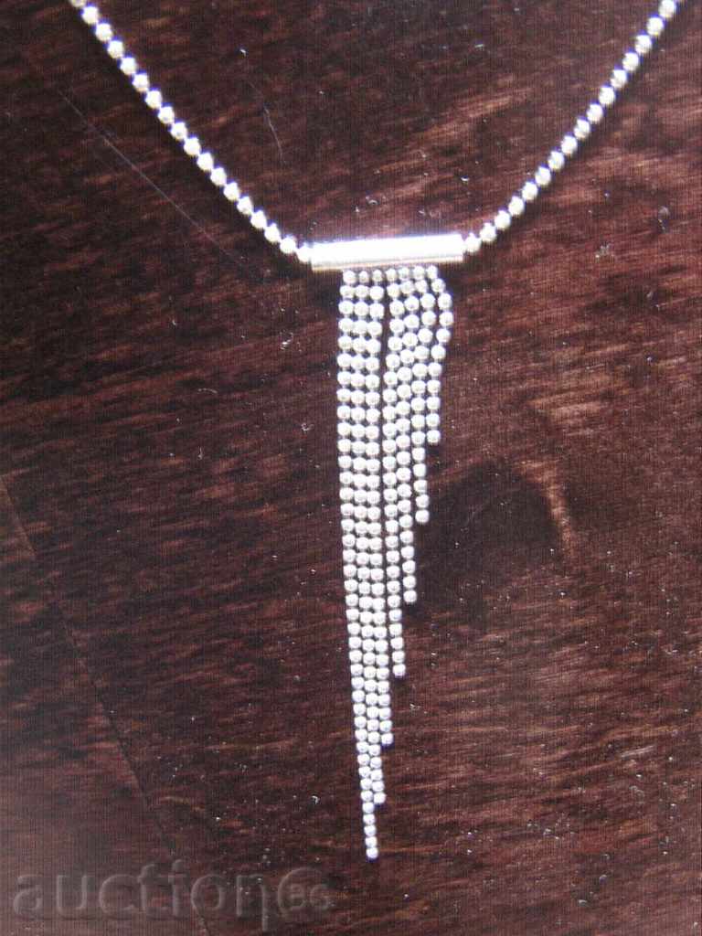 Very elegant silver necklace! with price 17.00 BGN | € 8.69 Very elegant silver necklace! with price 17.00 BGN | € 8.69