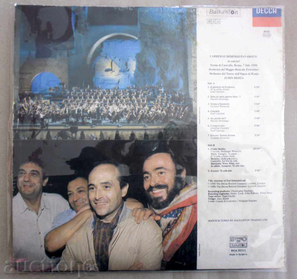 CARRERAS DOMINGO PAVAROTTI in concert MEHTA VOA -20121 RR with price 29.99 BGN | € 15.33 CARRERAS DOMINGO PAVAROTTI in concert MEHTA VOA -20121 RR with price 29.99 BGN | € 15.33