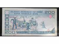 Банкнота 200 Риела 1982 UNC Иран
