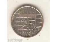 + 25 de cenți Olanda 1995