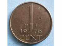 Țările de Jos 1 cent 1976.
