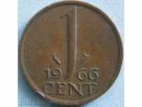 Холандия 1 цент 1966г.