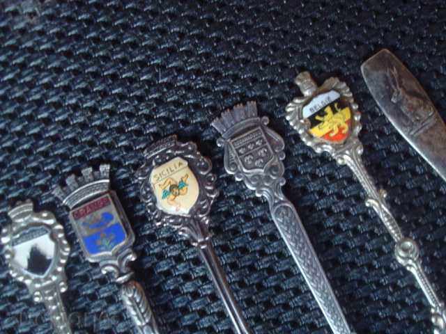 Πολλά κουτάλια, ασήμι, διαφορετικές μάρκες. ΠΑΡΤΙΔΑ. με τιμή € 29.95 | 58.58 BGN