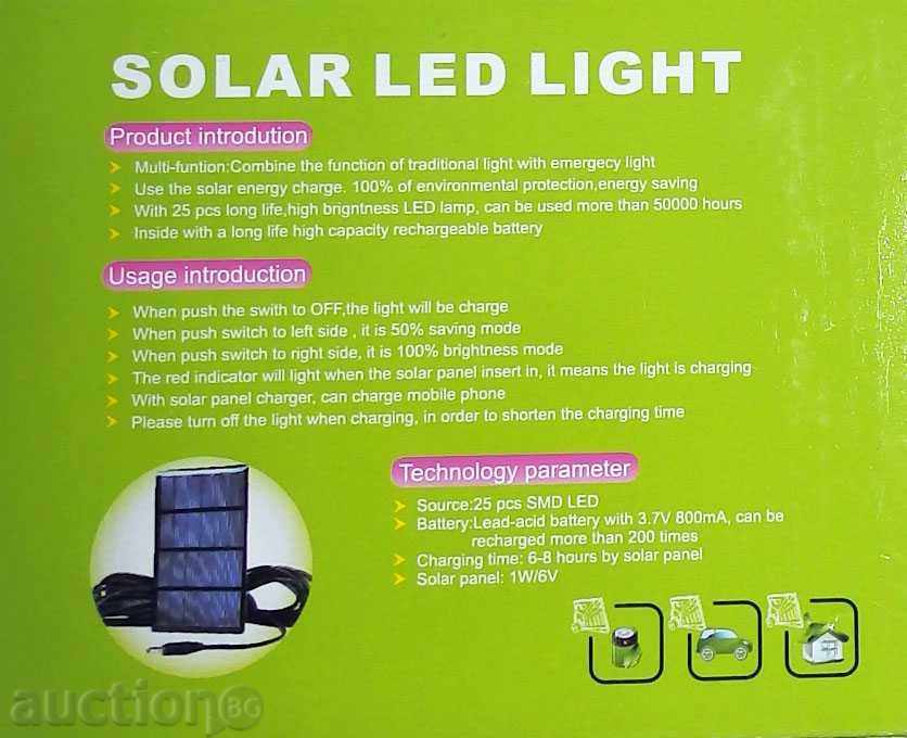 Solar lamp -25 LED -GD 025 - 6 Solar lamp -25 LED -GD 025 - 6