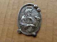 Renaissance silver medallion, panagia, enclopia