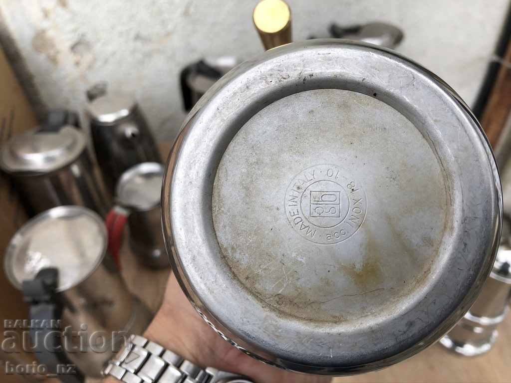 Delivery of 4638. LOT ITALIAN COFFEE MAKERS ALPACA 18-10 INOX STORED Delivery of 4638. LOT ITALIAN COFFEE MAKERS ALPACA 18-10 INOX STORED