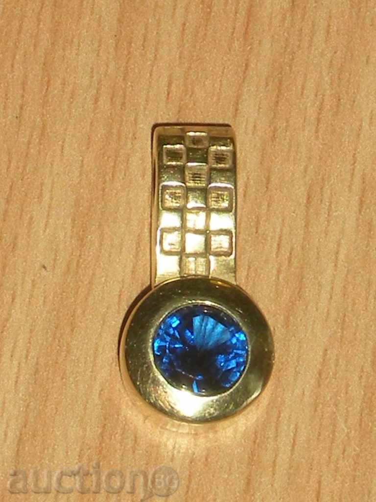 Golden pendant with sapphire.Reddy !!! with price 170.00 BGN | € 86.92 Golden pendant with sapphire.Reddy !!! with price 170.00 BGN | € 86.92