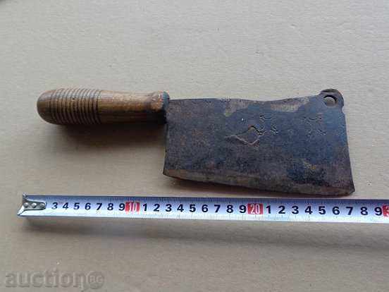 Auction An old hand forged saber, ax, pole, knife Auction An old hand forged saber, ax, pole, knife