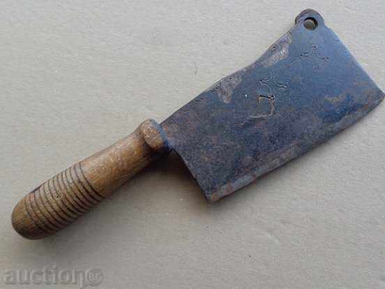 An old hand forged saber, ax, pole, knife - 6 An old hand forged saber, ax, pole, knife - 6