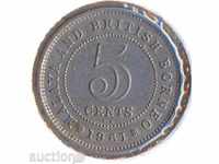 Malaya and Brittany Borneo 5 cents 1961