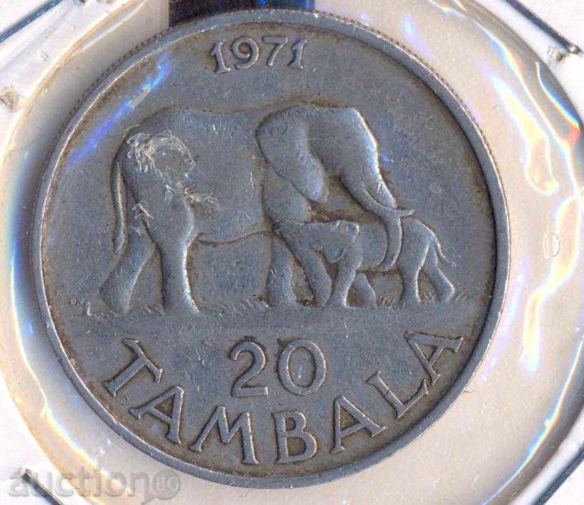 Malawi 20 Tambal 1971