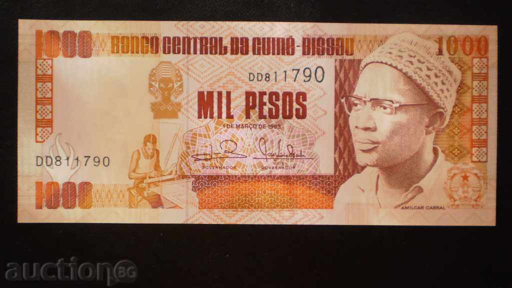 © 1000 59. πέσο 1993 Γουινέα-Μπισάου με τιμή € 2.56 | 5.01 BGN