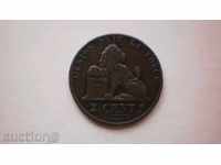 Belgia Leopold I 2 cenți 1862 Rare monede