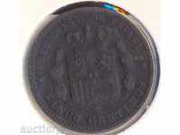 Spain 5 centimes 1877om