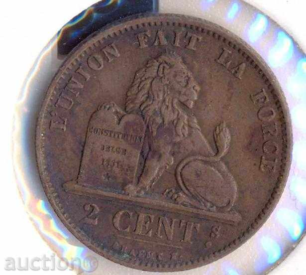 Belgia 2 centime 1876
