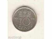 + Netherlands 10 cents 1968
