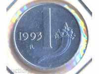 Italy 1 pound 1993 year, circulation 50 thousand, very rare