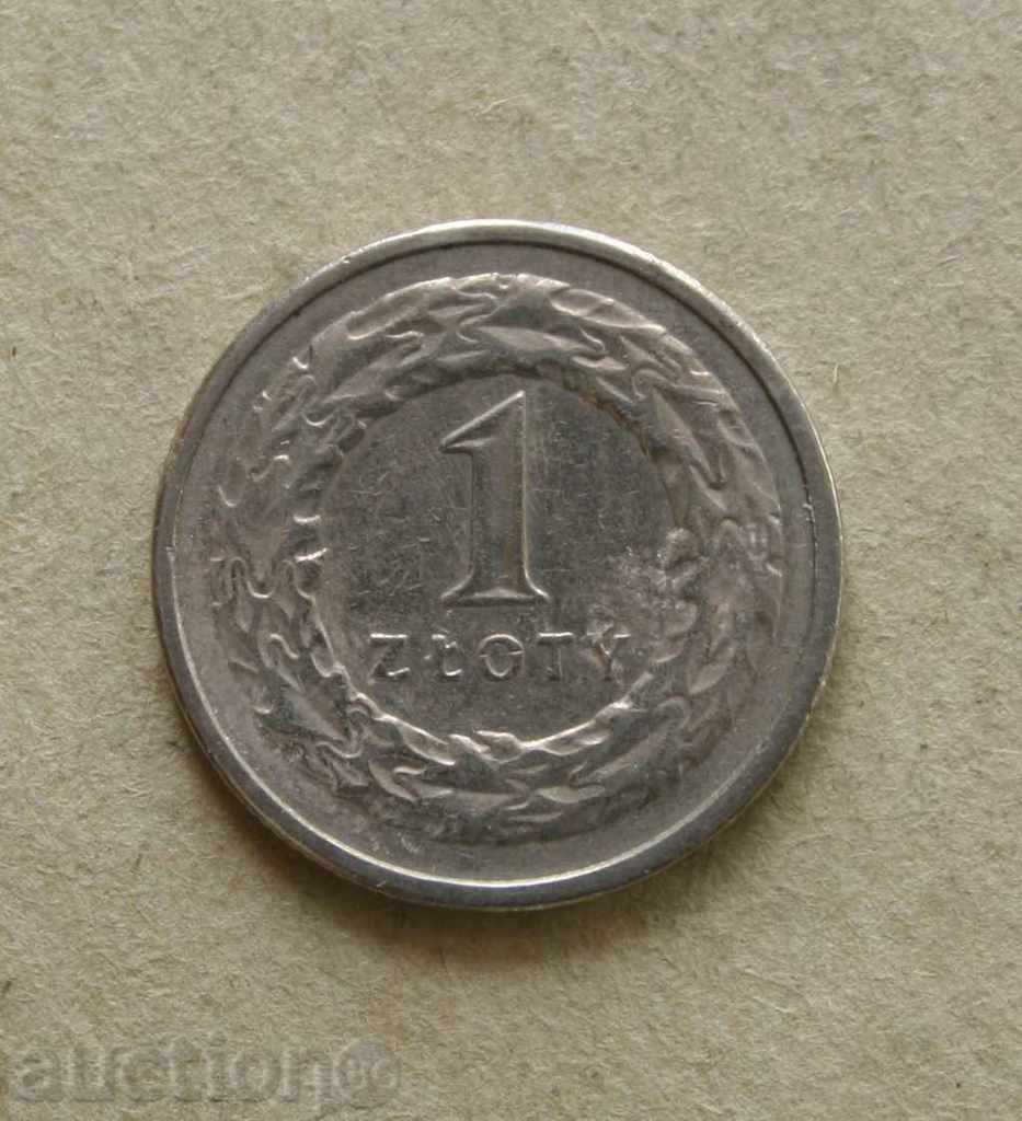 1 zloty Poland 1992