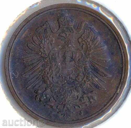 Germania 2 pfenigi 1875J cu preț € 10.00 | 19.56 BGN
