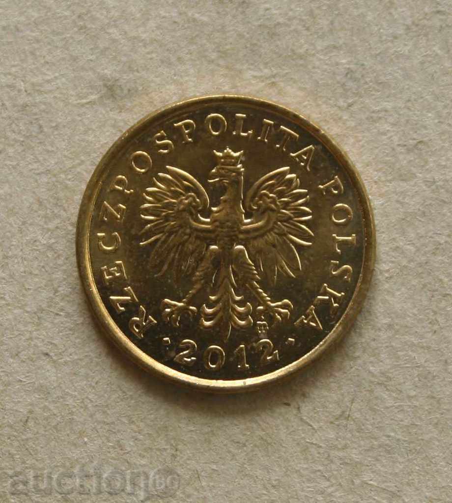 2 penny Polonia 2012 UNC cu preț € 0.26 | 0.51 BGN