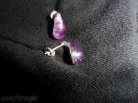 EARRINGS silver and amethyst - beautiful jewelry! ! !