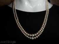 Necklace, pearls, silver 835