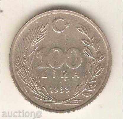 +Турция  100  лири  1988 г.