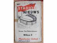 football program William 2 - Manchester United. 1963