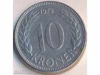 Danemarca 10 Kroner 1979