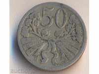 Чехословакия 50 халера 1924 година