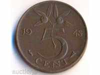 Olanda 5 cenți 1948