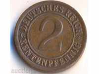 Γερμανία 2 rentenpfeniga 1924f