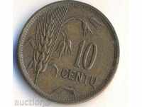 Lithuania 10 cents 1925