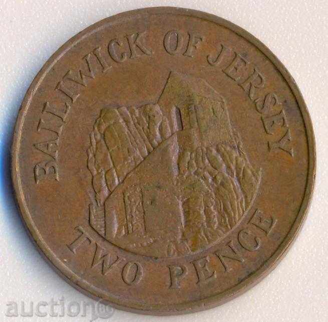 Jersey, island 2 pence 1984, circulation 750 thousand.