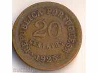 Португалия 20 сентавос 1925 година