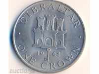 Gibraltar 1 crown 1968, circulation 40 thousand, 38 mm.