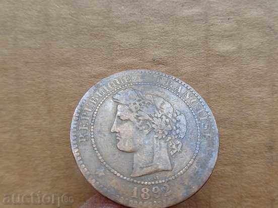 French copper coin 10 centimeters with price 49.00 BGN | € 25.05 French copper coin 10 centimeters with price 49.00 BGN | € 25.05