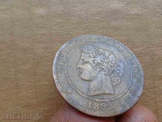 Delivery of French copper coin 10 centimeters Delivery of French copper coin 10 centimeters