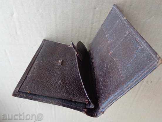 Old leather wallet, wallet, purse, cedar - 6 Old leather wallet, wallet, purse, cedar - 6