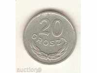 Polonia + 20 penny 1962