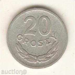 +Полша  20  гроша  1970 г.