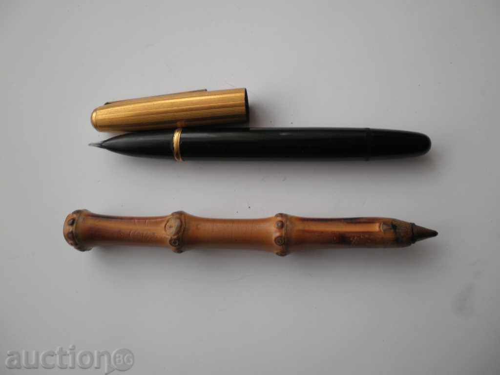 Auction  Soyuz pen and bamboo pen