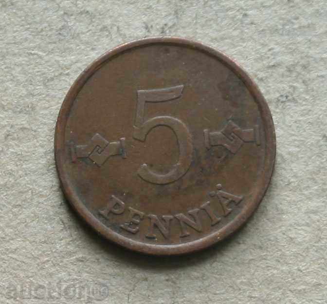 5 penny 1967 Finland