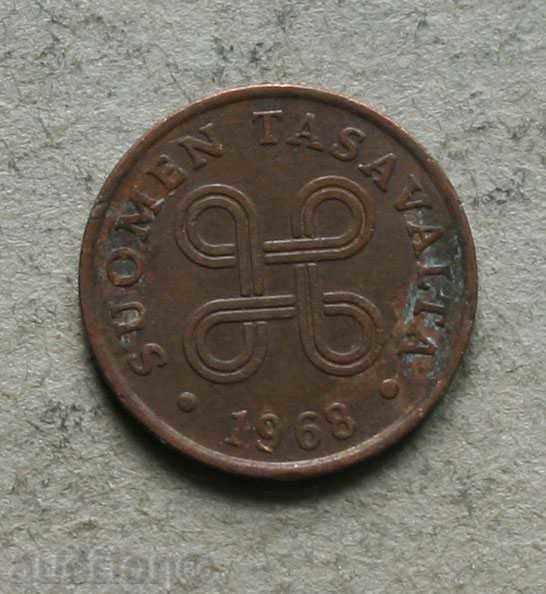 1p 1968 Finlanda cu preț € 0.20 | 0.39 BGN