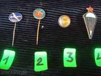 LOT, Badges, Airplanes, LZZ LZ or USSR.
