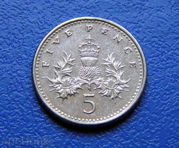 Great Britain 5 pence (5 Pence) 1990 Great Britain 5 pence (5 Pence) 1990