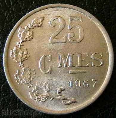 25 tsentimes 1967, Luxemburg